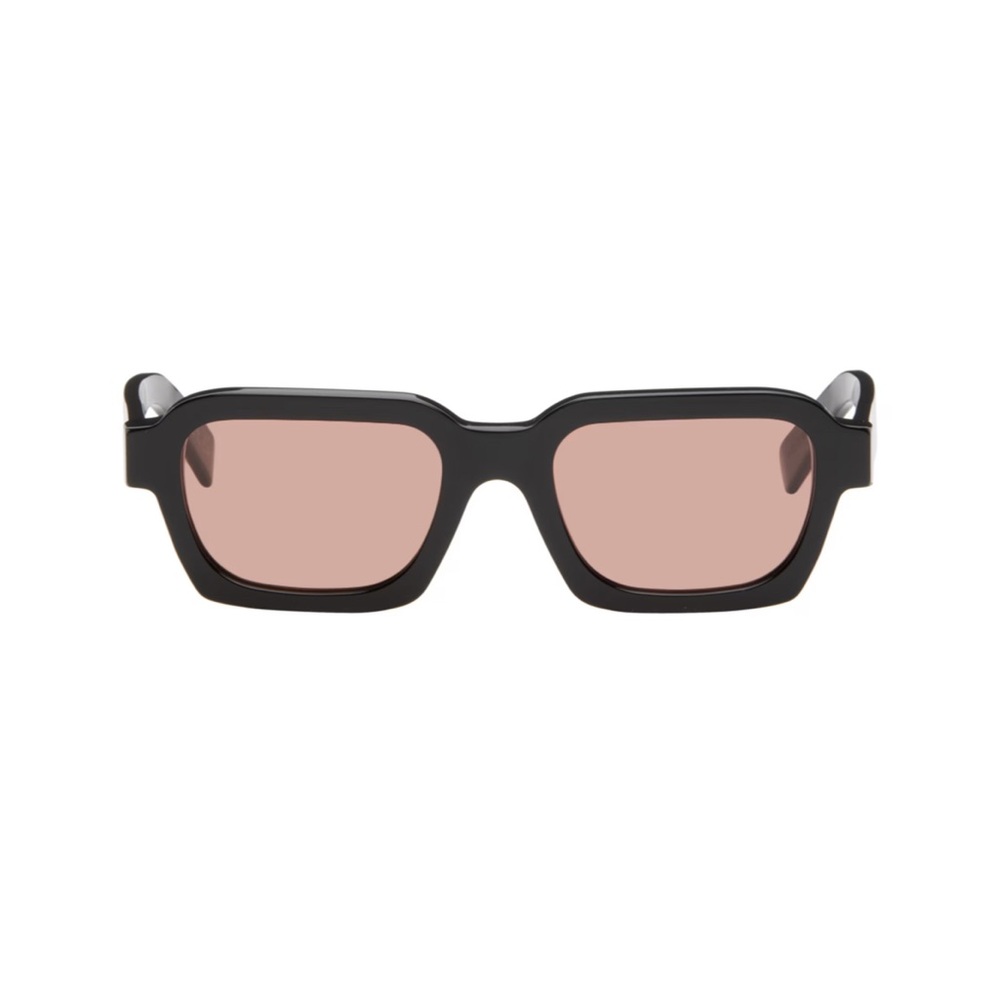 RetroSuperFuture Black Sunglasses with Pink Lenses